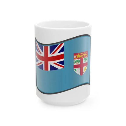 Nuvola Fijian flag (Fiji) White Coffee Mug 15oz - Go Mug Yourself