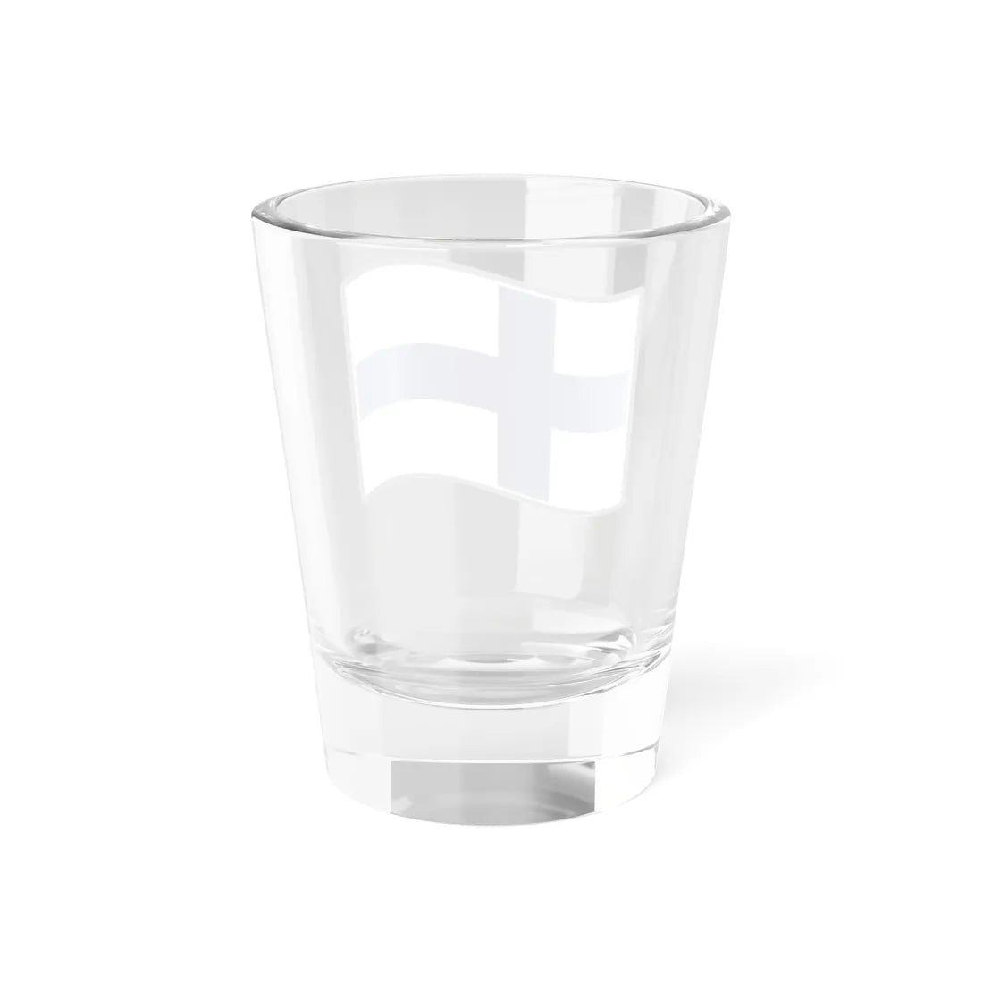 Nuvola Finnish flag (Finland) Shot Glass 1.5oz - Go Mug Yourself