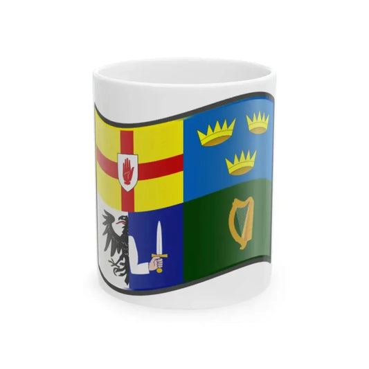 Nuvola Four Provinces flag (Ireland) White Coffee Mug 11oz - Go Mug Yourself