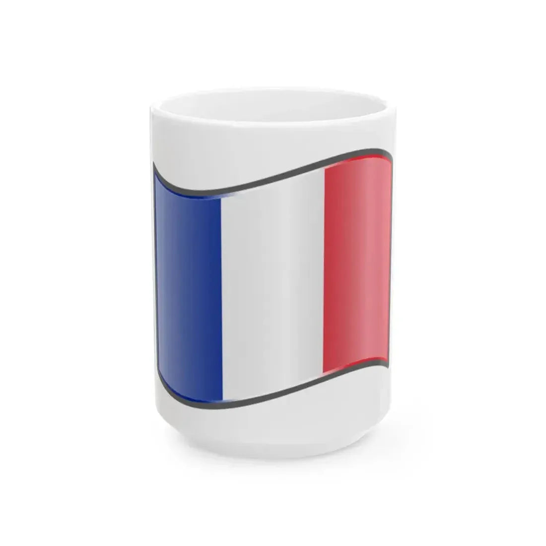 Nuvola France flag alternative (France) White Coffee Mug 15oz - Go Mug Yourself