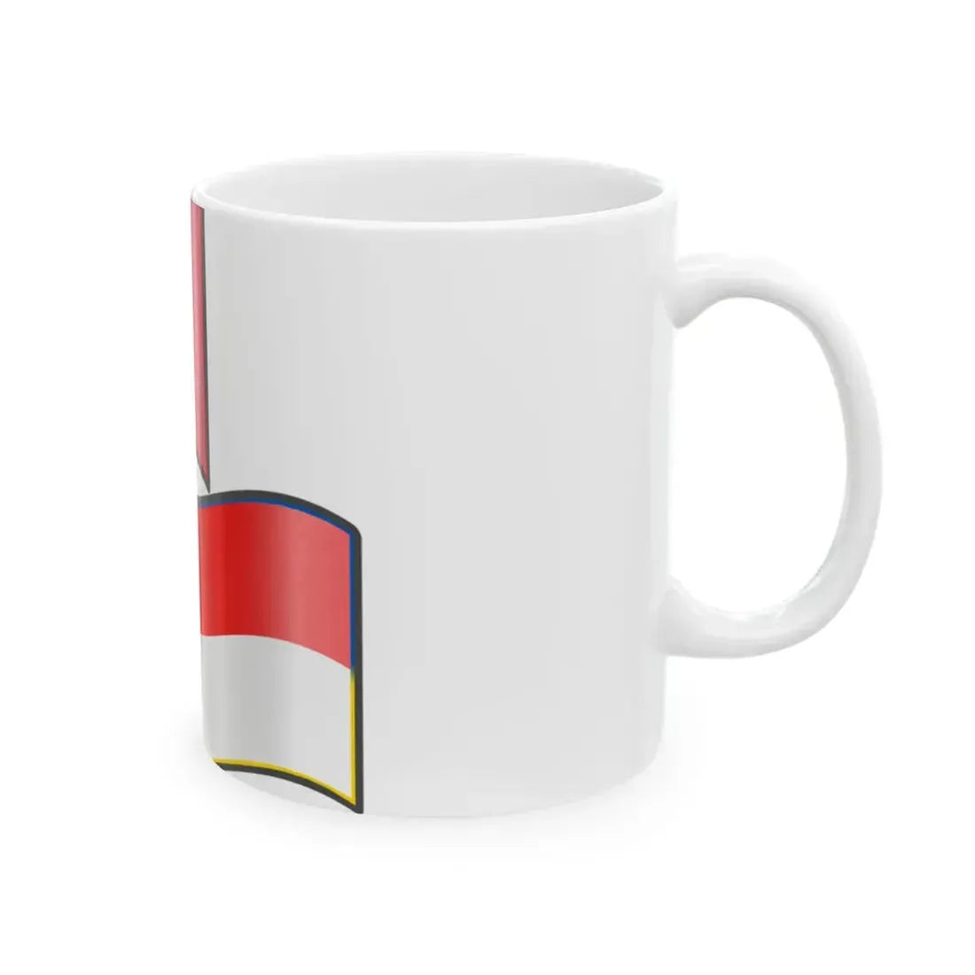 Nuvola France Indonesia flags (France) White Coffee Mug - Go Mug Yourself