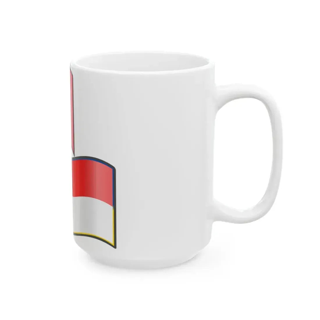 Nuvola France Indonesia flags (France) White Coffee Mug - Go Mug Yourself