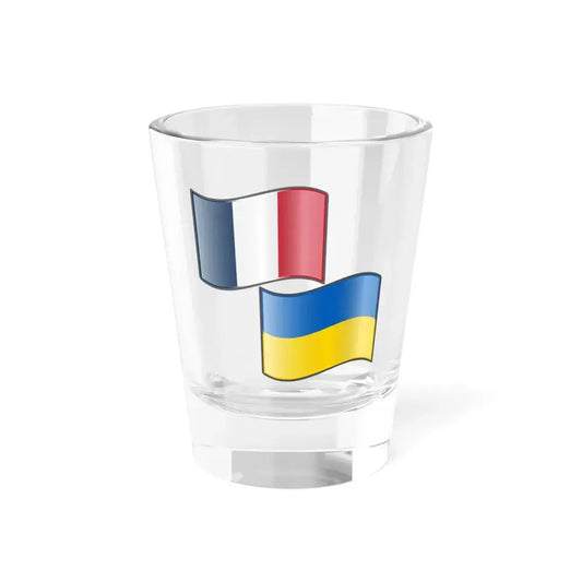 Nuvola France Ukraine flags (France) Shot Glass 1.5oz 1.5oz - Go Mug Yourself