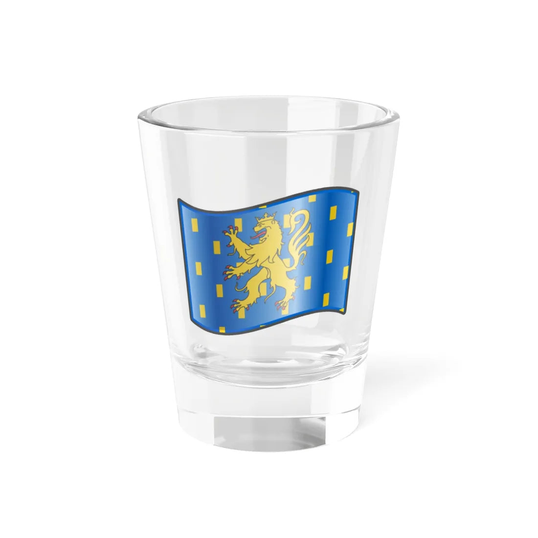 Nuvola Franche-Comte flag (France) Shot Glass 1.5oz 1.5oz - Go Mug Yourself