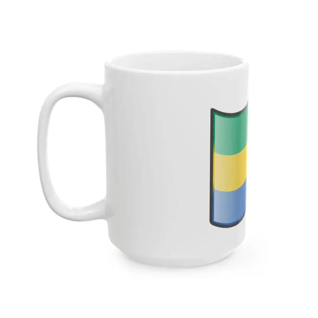 Nuvola Gabon flag (Gabon) White Coffee Mug - Go Mug Yourself