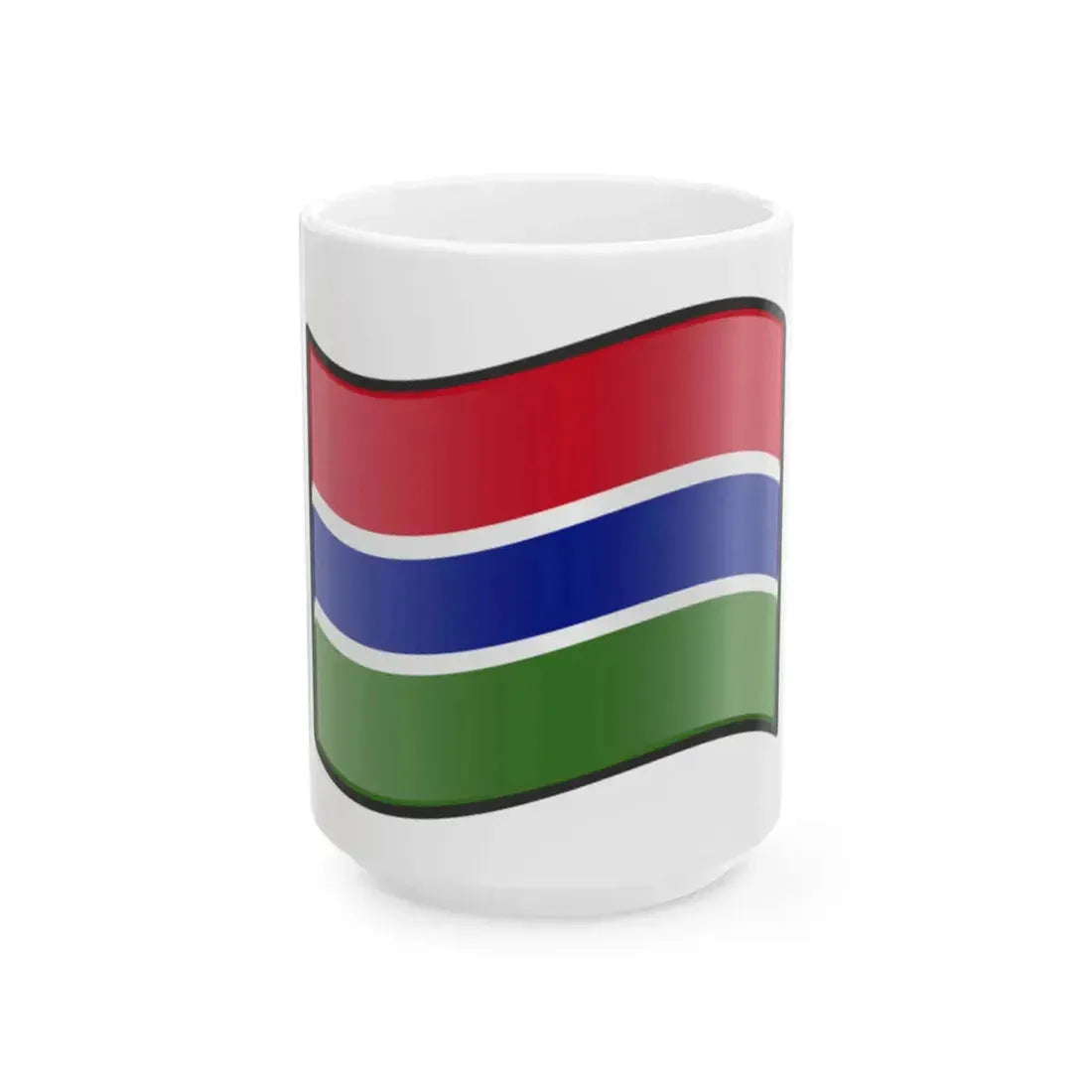 Nuvola Gambian flag (Gambia) White Coffee Mug 15oz - Go Mug Yourself