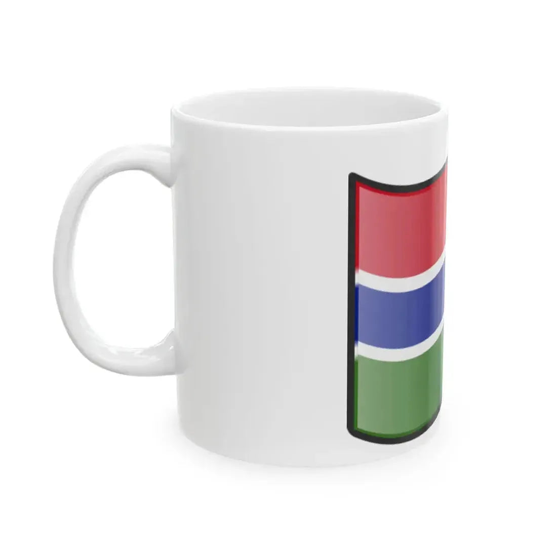 Nuvola Gambian flag (Gambia) White Coffee Mug - Go Mug Yourself