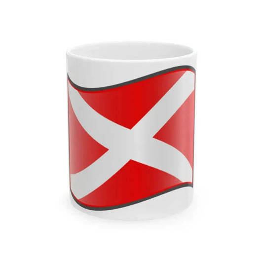 Nuvola Gascony flag (France) White Coffee Mug 11oz - Go Mug Yourself