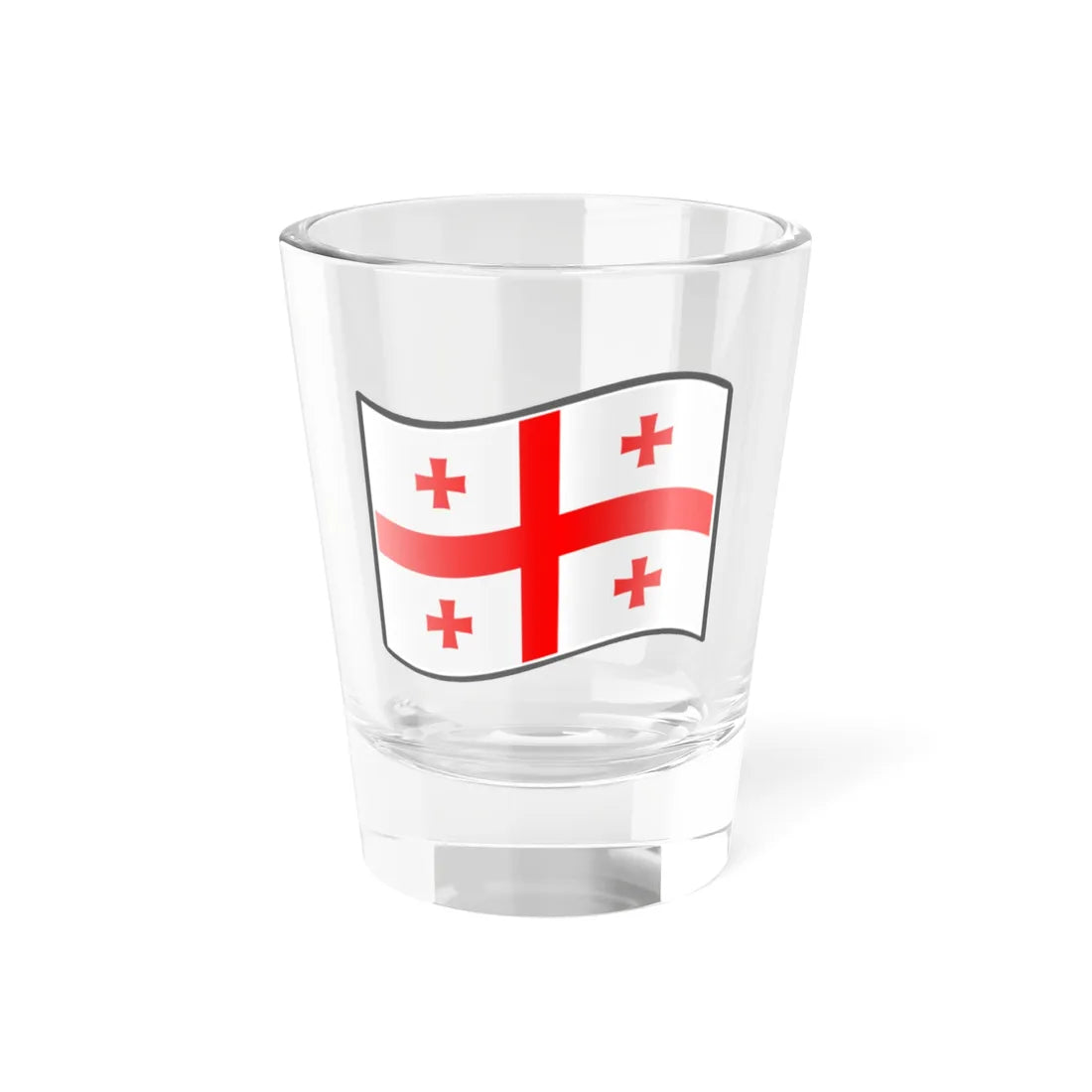 Nuvola Georgian flag (Georgia) Shot Glass 1.5oz 1.5oz - Go Mug Yourself