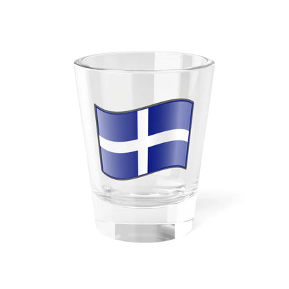 Nuvola Greek flag 1822-1978 (Greece) Shot Glass 1.5oz 1.5oz - Go Mug Yourself