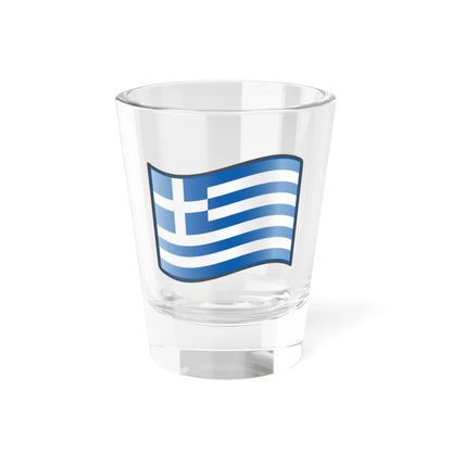 Nuvola Greek flag (Greece) Shot Glass 1.5oz 1.5oz - Go Mug Yourself