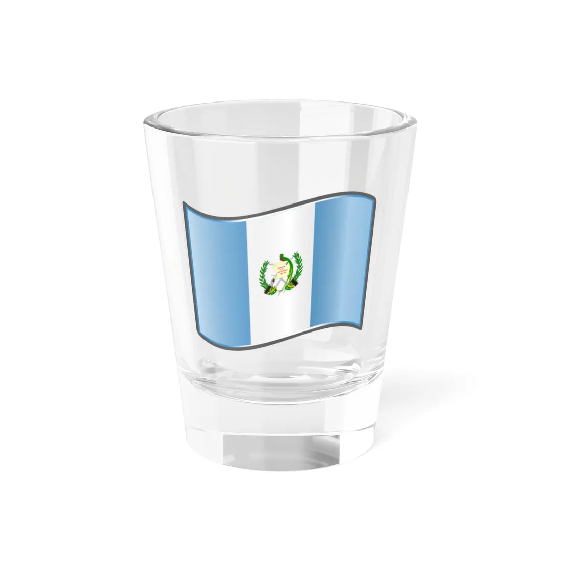 Nuvola Guatemalan flag (Guatemala) Shot Glass 1.5oz 1.5oz - Go Mug Yourself