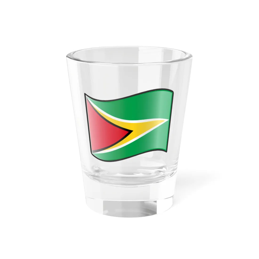 Nuvola Guyana flag (Guyana) Shot Glass 1.5oz 1.5oz - Go Mug Yourself