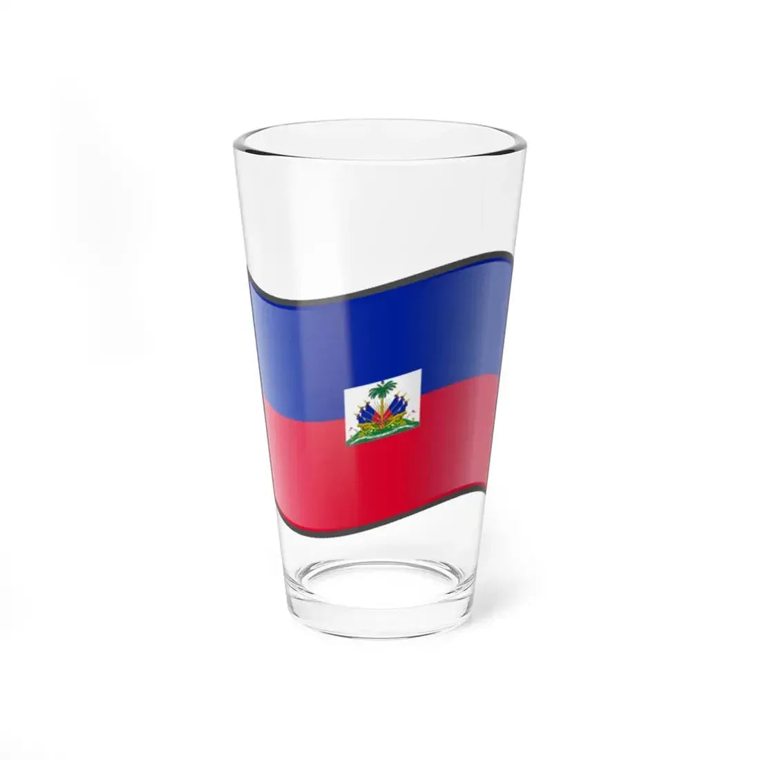 Nuvola Haitian flag (Haiti) Pint Glass 16oz 16oz - Go Mug Yourself