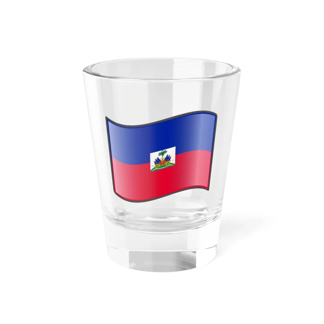 Nuvola Haitian flag (Haiti) Shot Glass 1.5oz 1.5oz - Go Mug Yourself