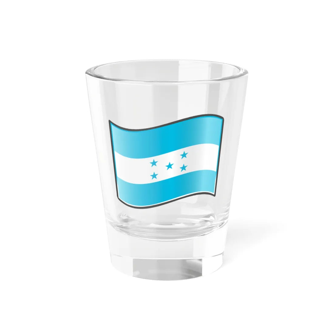 Nuvola Honduran flag (Honduras) Shot Glass 1.5oz 1.5oz - Go Mug Yourself