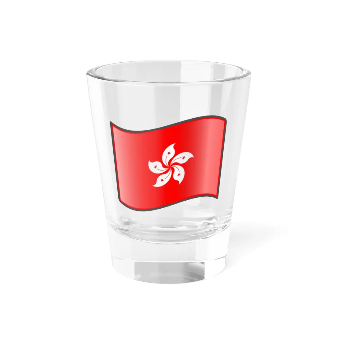 Nuvola Hong Kong flag (China) Shot Glass 1.5oz 1.5oz - Go Mug Yourself