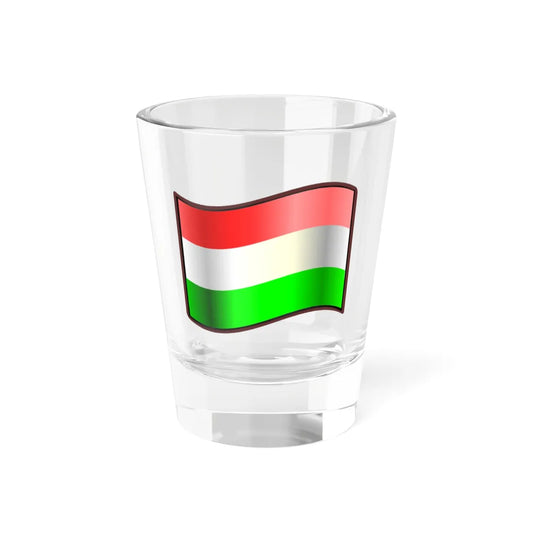Nuvola Hungary flag alternative height stripes (Hungary) Shot Glass 1.5oz 1.5oz - Go Mug Yourself