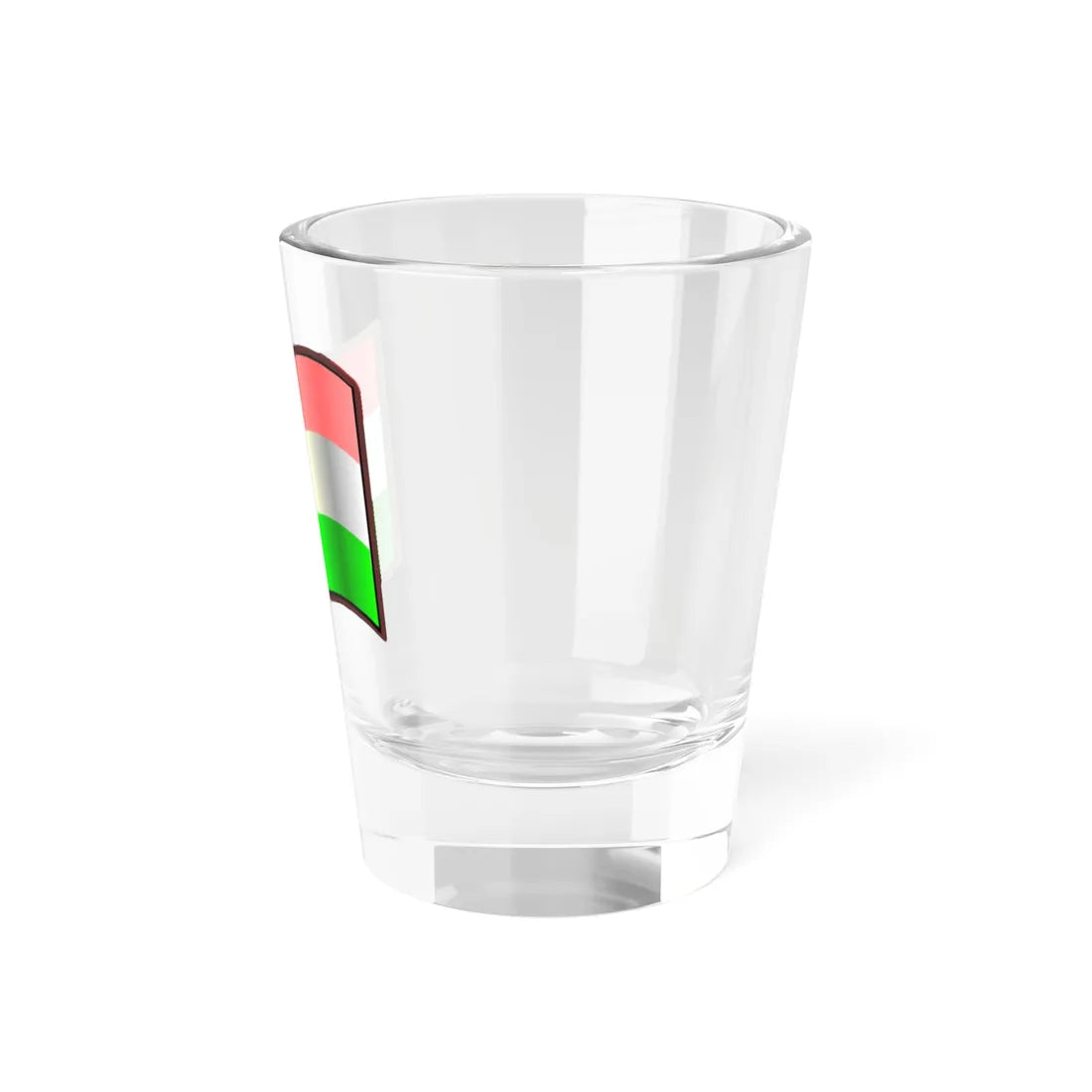 Nuvola Hungary flag alternative height stripes (Hungary) Shot Glass 1.5oz - Go Mug Yourself