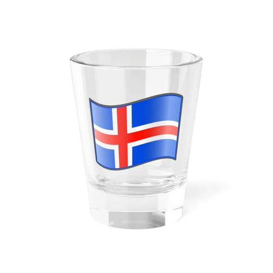 Nuvola Icelandic flag 2 (Iceland) Shot Glass 1.5oz 1.5oz - Go Mug Yourself