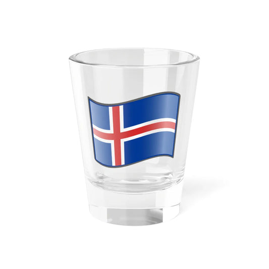 Nuvola Icelandic flag (Iceland) Shot Glass 1.5oz 1.5oz - Go Mug Yourself