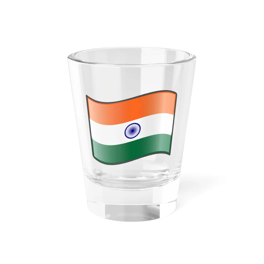 Nuvola Indian flag (India) Shot Glass 1.5oz 1.5oz - Go Mug Yourself