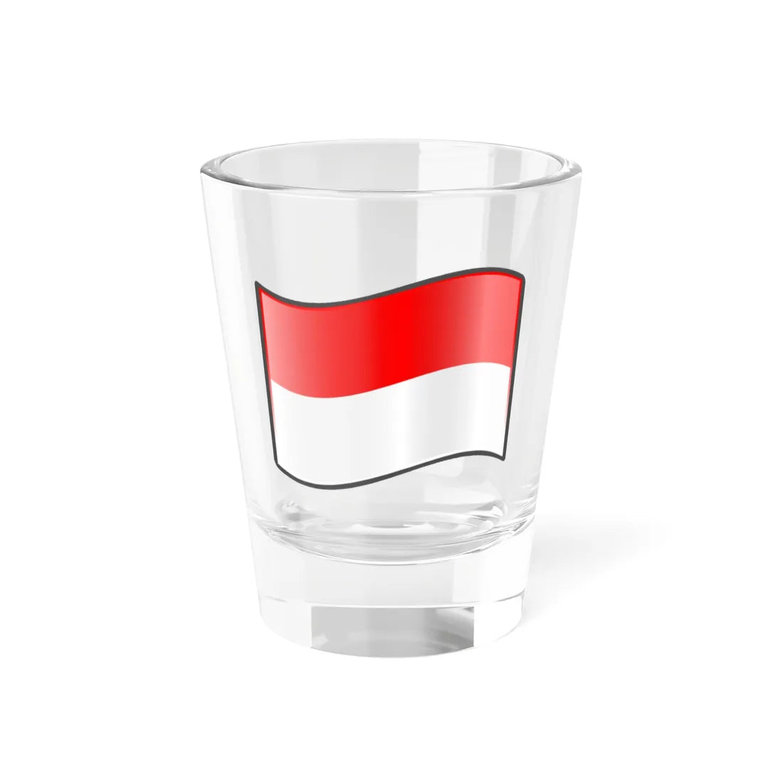 Nuvola Indonesian flag (Indonesia) Shot Glass 1.5oz 1.5oz - Go Mug Yourself