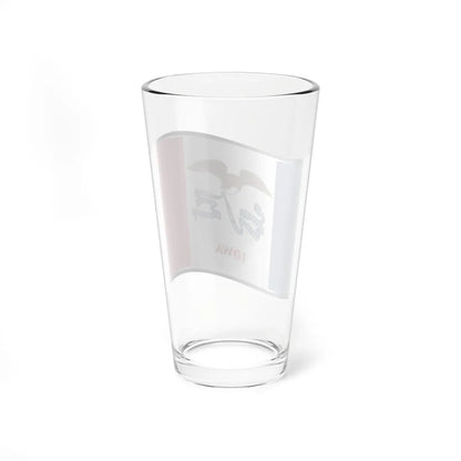 Nuvola Iowa flag (United States) Pint Glass 16oz - Go Mug Yourself