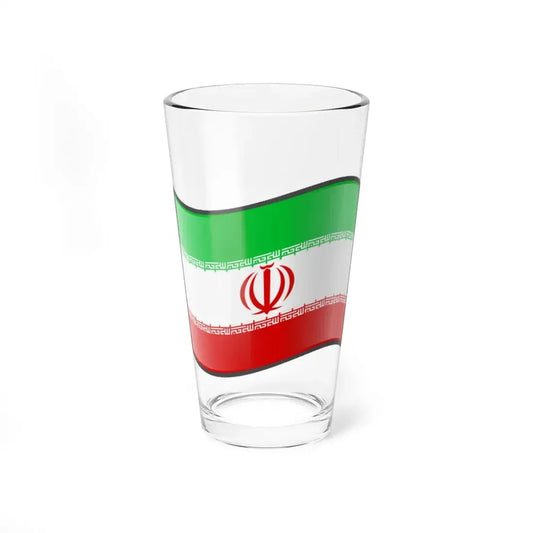 Nuvola Iranian flag (Iran) Pint Glass 16oz 16oz - Go Mug Yourself