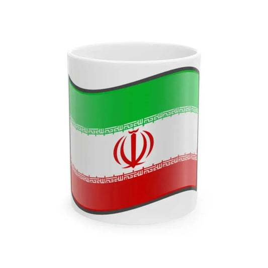 Nuvola Iranian flag (Iran) White Coffee Mug 11oz - Go Mug Yourself