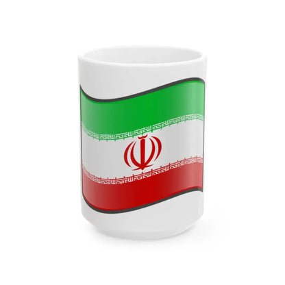Nuvola Iranian flag (Iran) White Coffee Mug 15oz - Go Mug Yourself