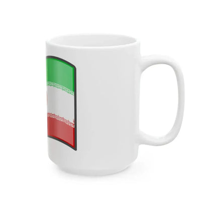 Nuvola Iranian flag (Iran) White Coffee Mug - Go Mug Yourself