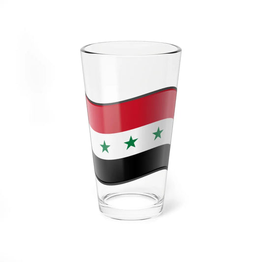Nuvola Iraq flag 1963-1991 or Syria flag 1963-1972 (Iraq) Pint Glass 16oz 16oz - Go Mug Yourself