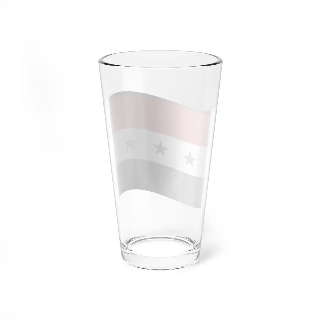 Nuvola Iraq flag 1963-1991 or Syria flag 1963-1972 (Iraq) Pint Glass 16oz - Go Mug Yourself