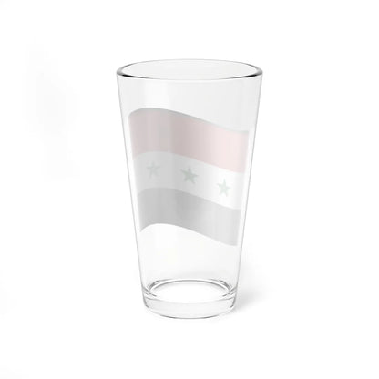 Nuvola Iraq flag 1963-1991 or Syria flag 1963-1972 (Iraq) Pint Glass 16oz - Go Mug Yourself