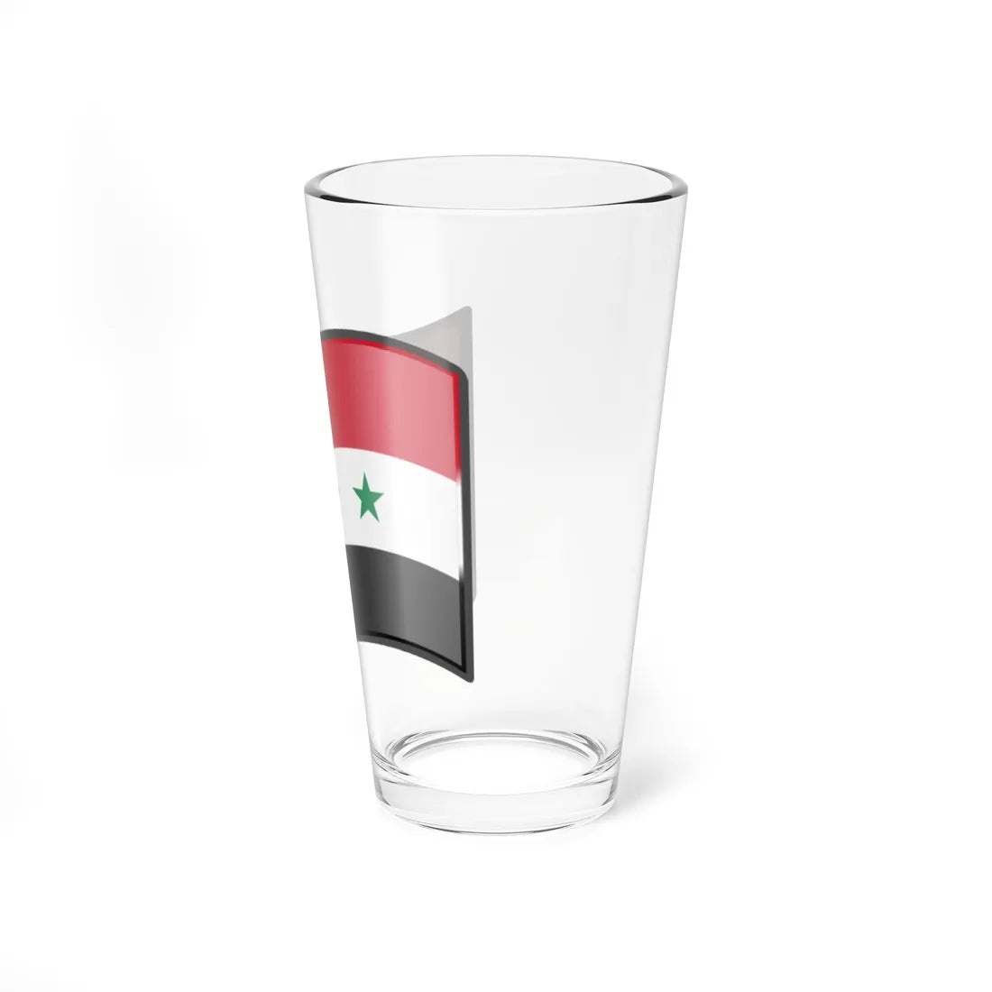 Nuvola Iraq flag 1963-1991 or Syria flag 1963-1972 (Iraq) Pint Glass 16oz - Go Mug Yourself