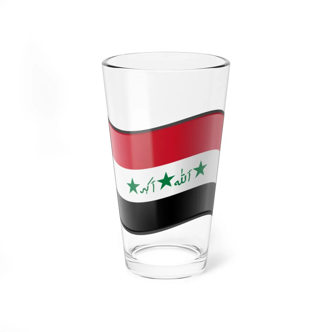 Nuvola Iraq flag 1991-2004 (Iraq) Pint Glass 16oz 16oz - Go Mug Yourself