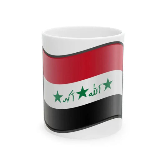 Nuvola Iraq flag 1991-2004 (Iraq) White Coffee Mug 11oz - Go Mug Yourself