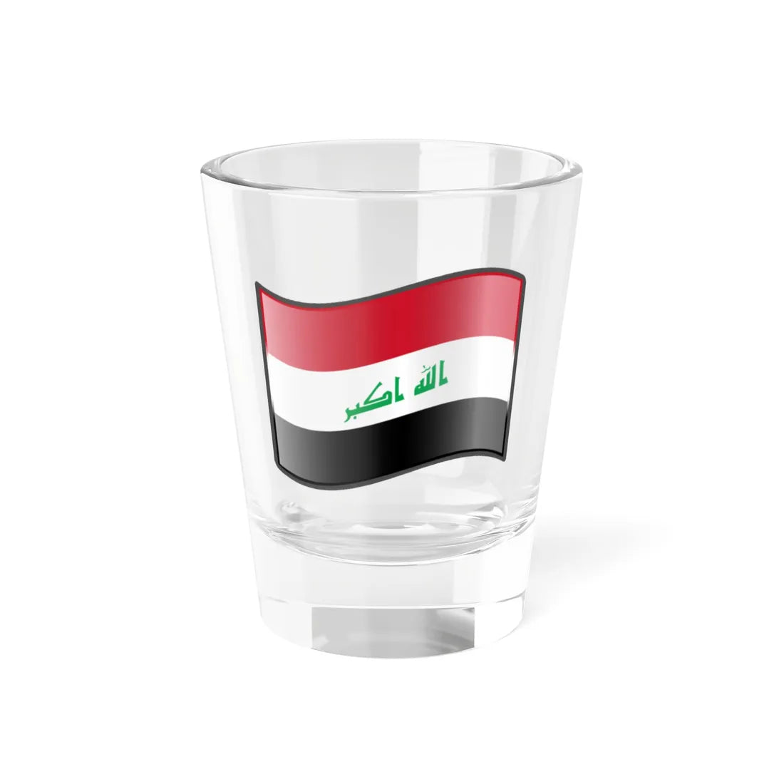 Nuvola Iraqi flag (Iraq) Shot Glass 1.5oz 1.5oz - Go Mug Yourself