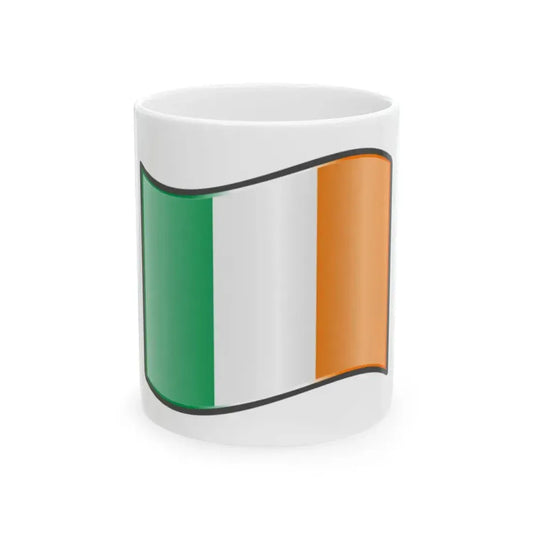 Nuvola Irish flag (Ireland) White Coffee Mug 11oz - Go Mug Yourself