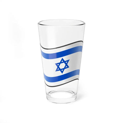 Nuvola Israeli flag (Israel) Pint Glass 16oz 16oz - Go Mug Yourself