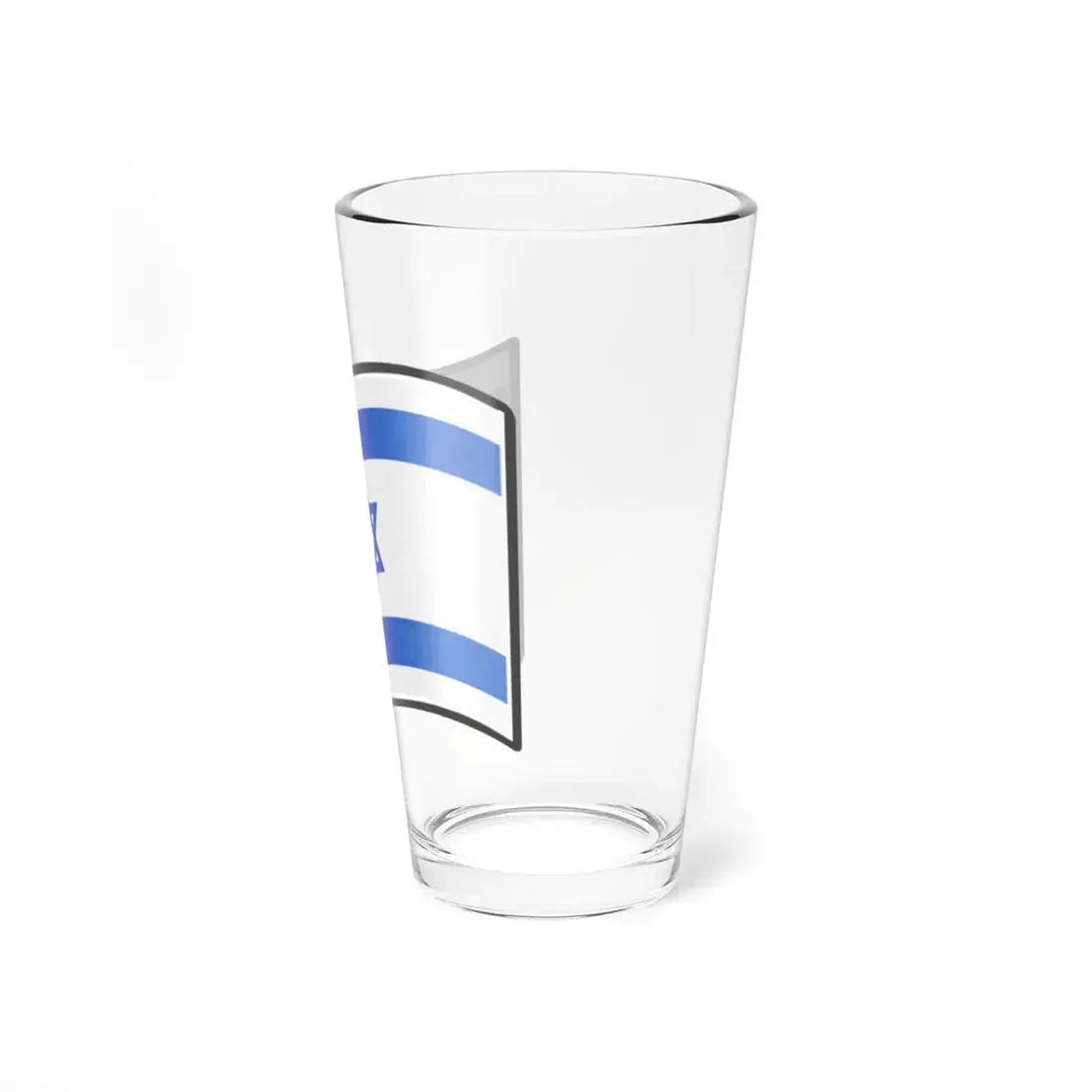 Nuvola Israeli flag (Israel) Pint Glass 16oz - Go Mug Yourself