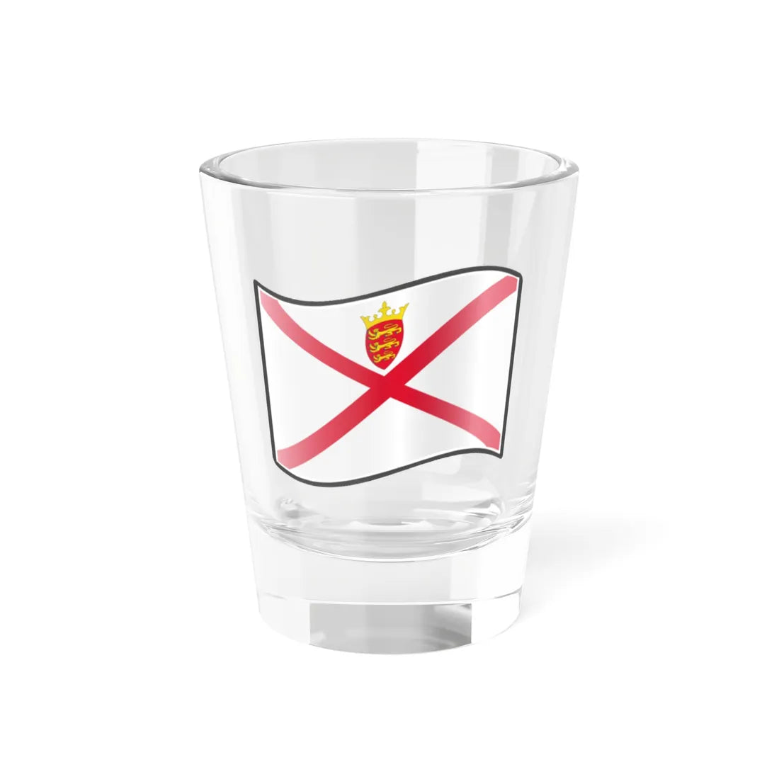 Nuvola Jersey flag (United Kingdom) Shot Glass 1.5oz 1.5oz - Go Mug Yourself