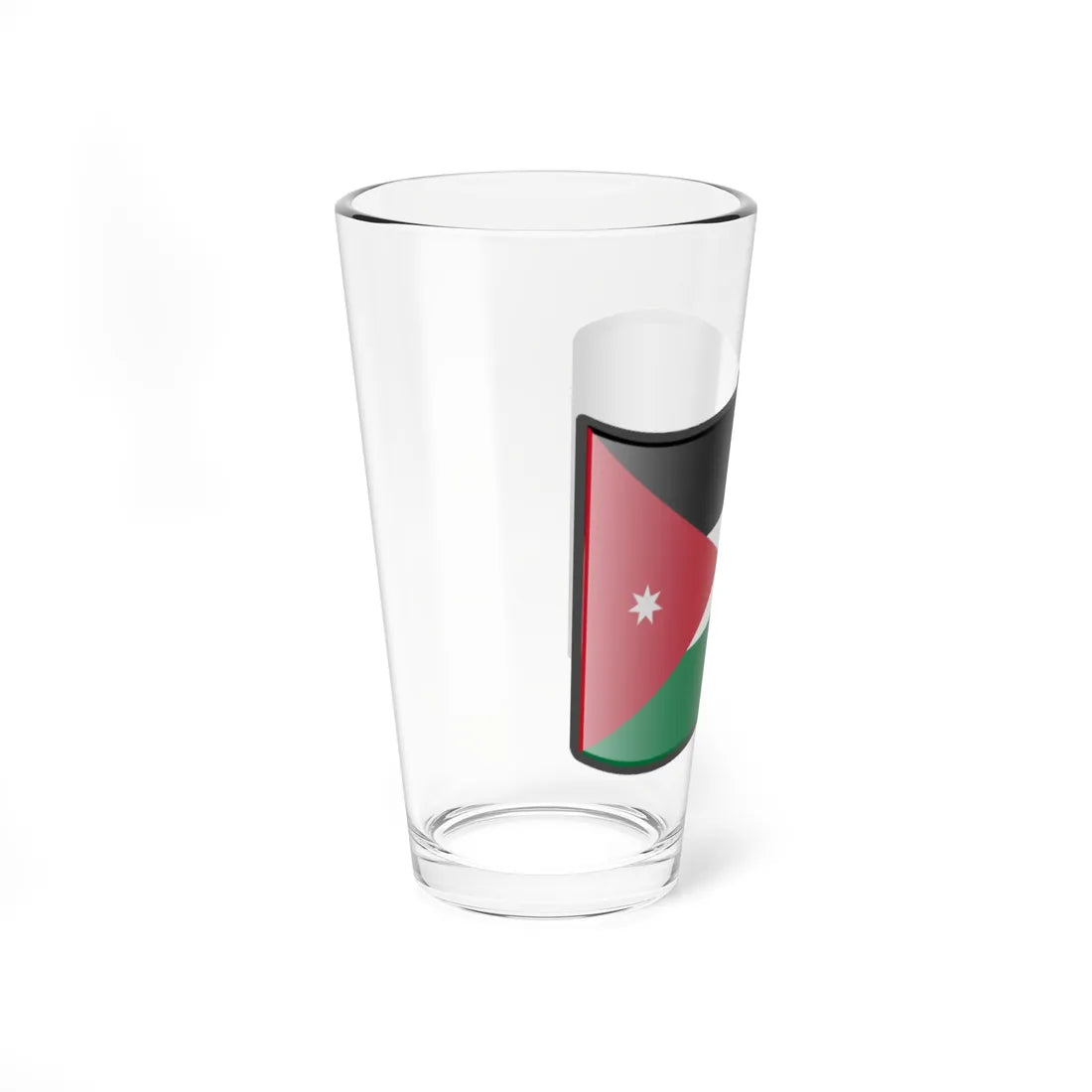 Nuvola Jordan flag (Jordan) Pint Glass 16oz - Go Mug Yourself