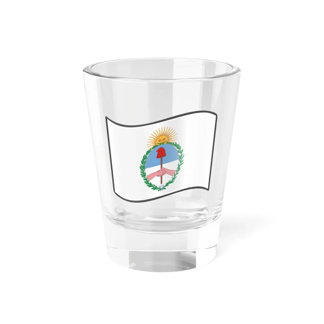 Nuvola Jujuy flag (Argentina) Shot Glass 1.5oz 1.5oz - Go Mug Yourself