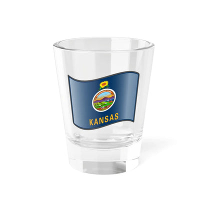 Nuvola Kansas flag (United States) Shot Glass 1.5oz 1.5oz - Go Mug Yourself
