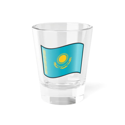 Nuvola Kazakh flag (Kazakhstan) Shot Glass 1.5oz 1.5oz - Go Mug Yourself