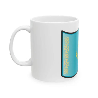Nuvola Kazakh flag (Kazakhstan) White Coffee Mug - Go Mug Yourself