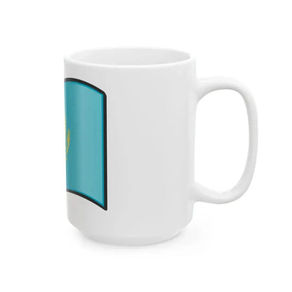 Nuvola Kazakh flag (Kazakhstan) White Coffee Mug - Go Mug Yourself