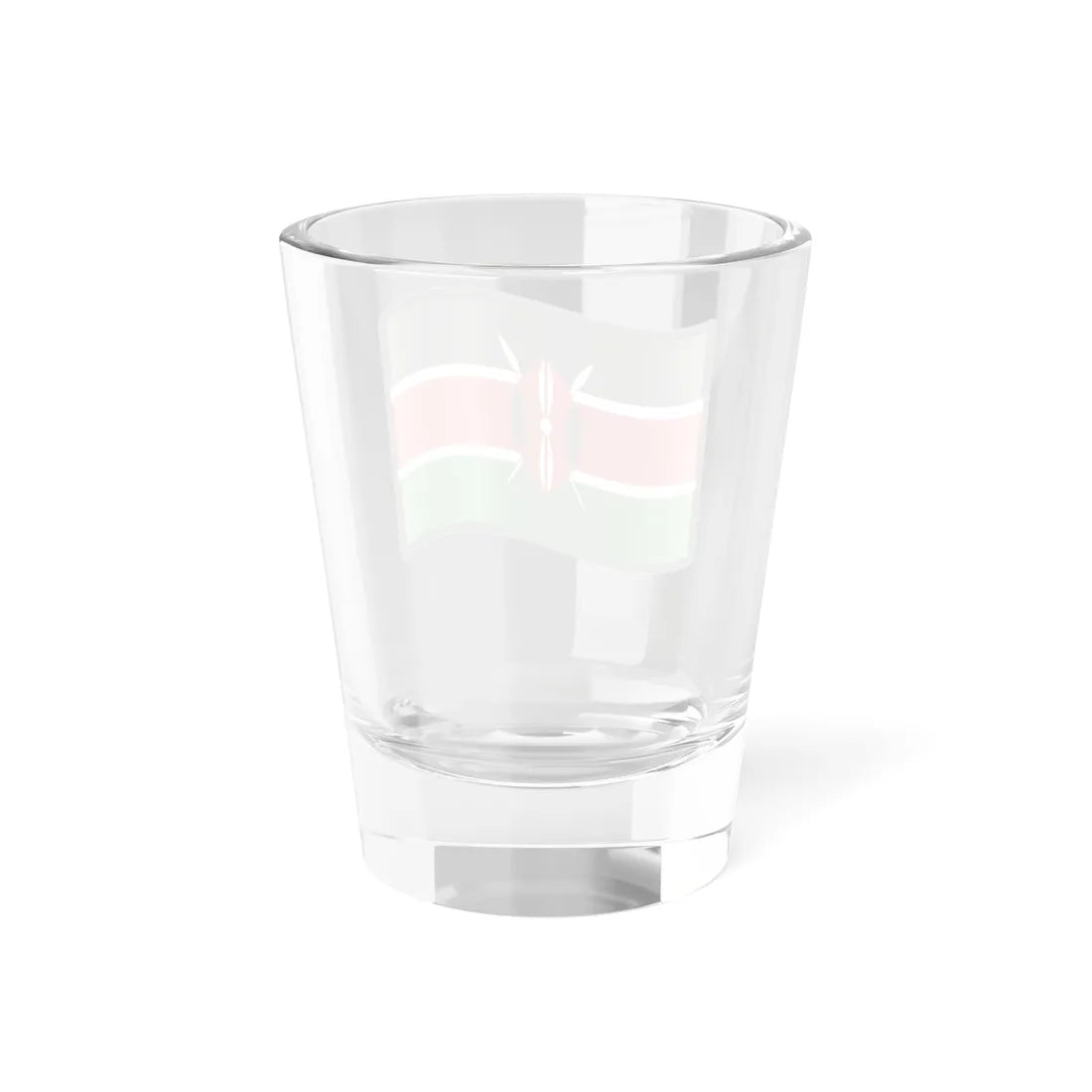 Nuvola Kenyan flag (Kenya) Shot Glass 1.5oz - Go Mug Yourself